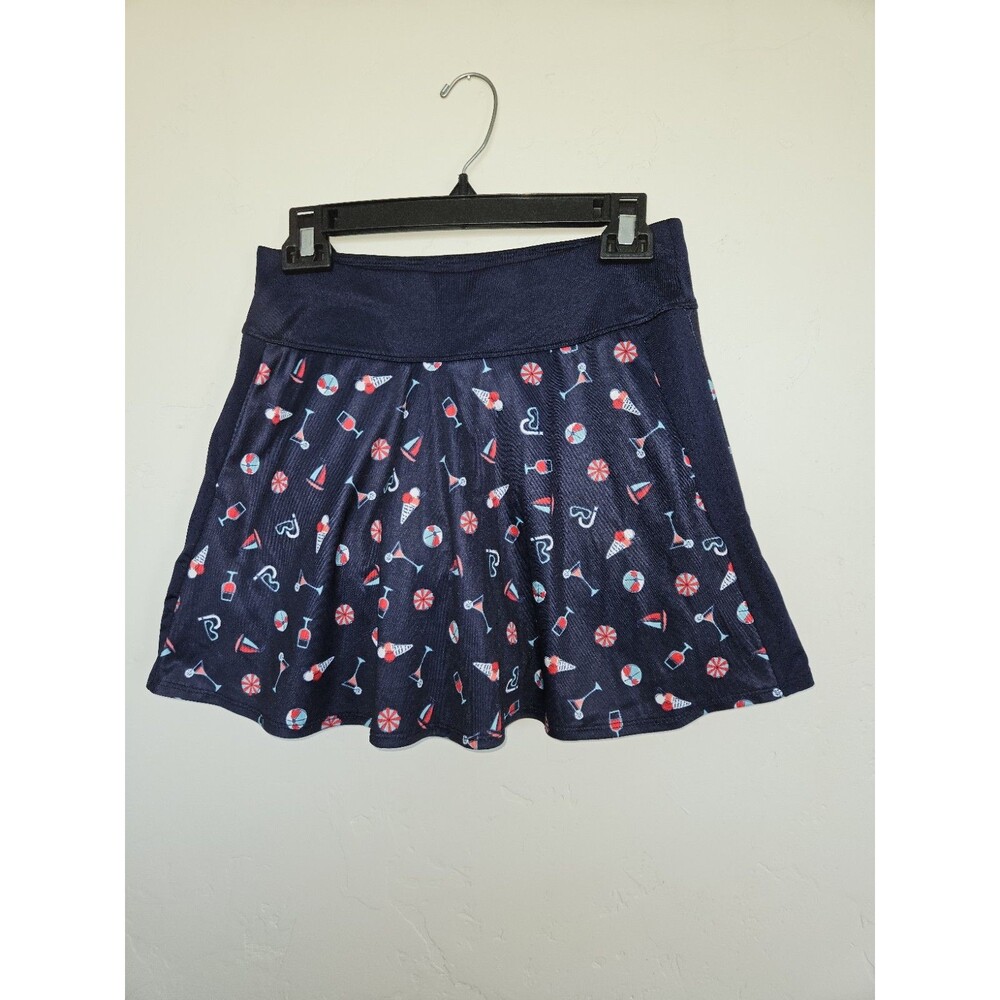 Grand Slam Performance Women's Tennis Or Golf Skort Size XS Navy With 3 Pockets